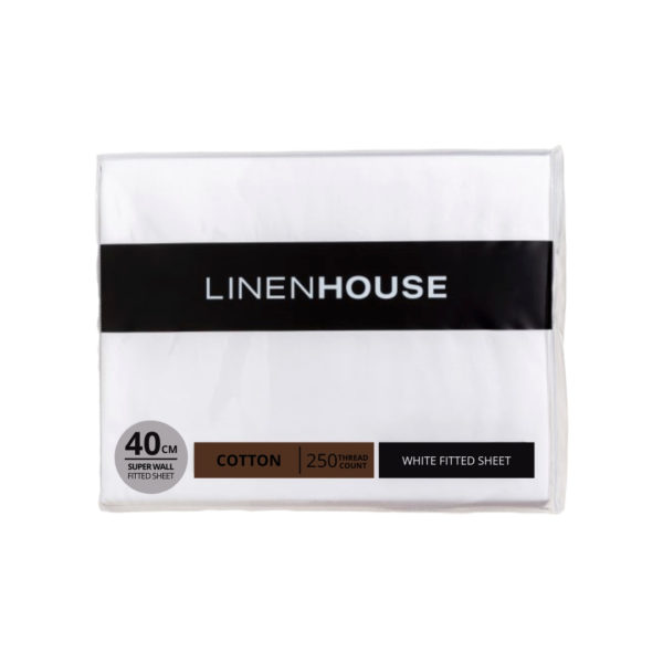 Linen House - White Fitted Sheet